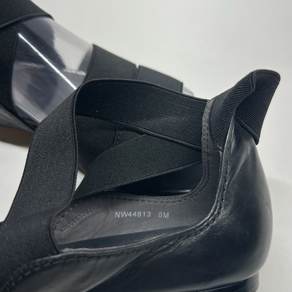 Stuart Weitzman Gladiator Sandals Shoes Strappy Elastic Leather Black Size 6 - Picture 9 of 9